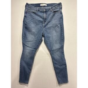 Signature Levi Strauss High Rise Skinny Jean Size 18S Stretchy Tummy Control